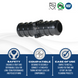1/2 Inch PEX-B Barb Crimp Poly Alloy Coupling