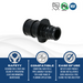 Pex-A Expansion 3/4 Inch x 1 Inch Coupling Poly