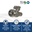 Pex-A Expansion 1/2 Inch x 3/4 Inch GHT Straight Valve