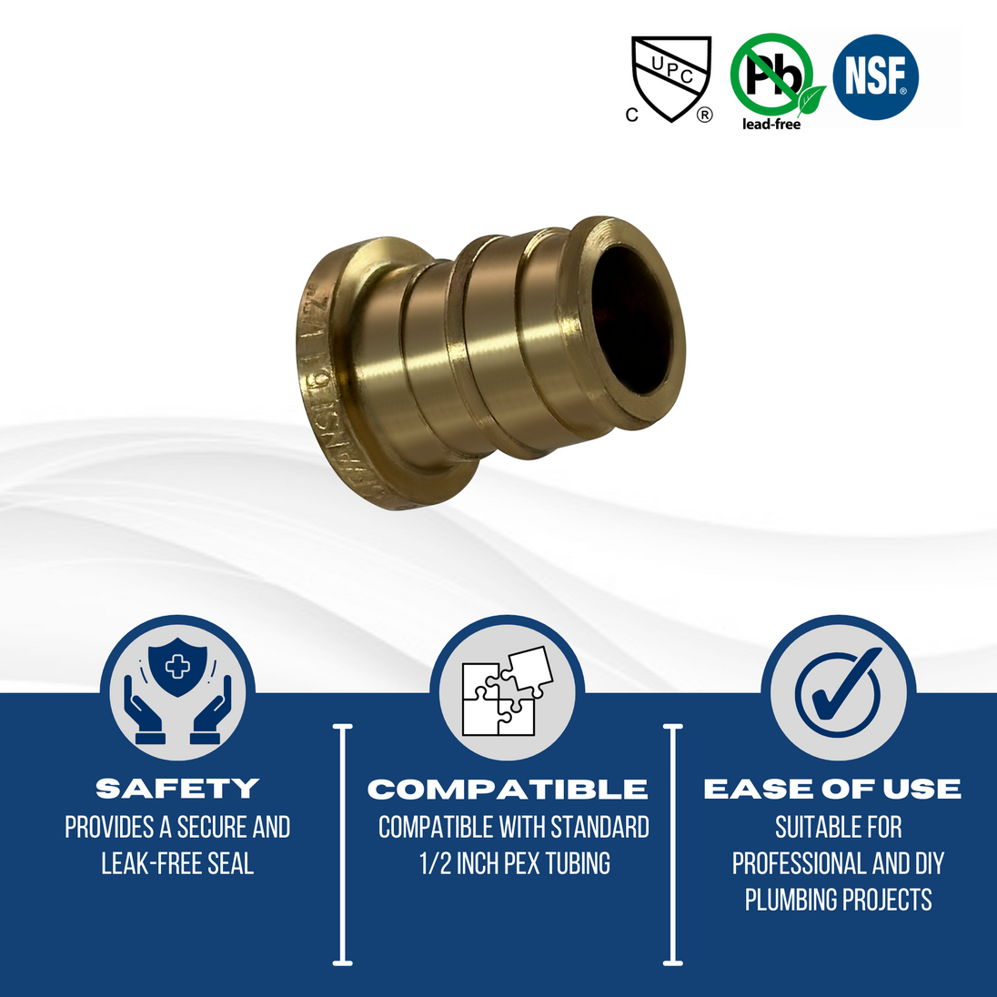 1/2 Inch Pex-A Expansion Plug End Cap