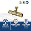 1 Inch x1 Inchx 3/4 Inch Pex-A Expansion Tee
