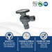 Pex-A Expansion 1/2 Inch x 1/4 Inch OD Compression Angle Stop Valve