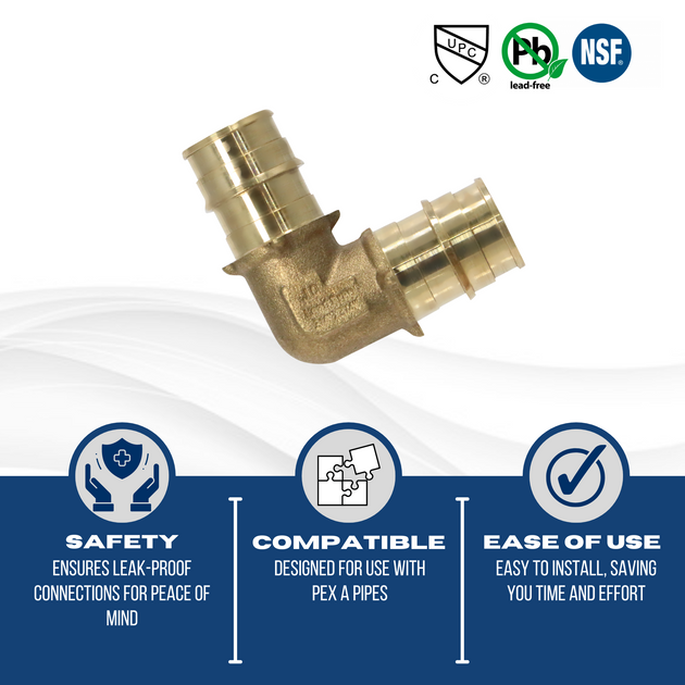 Pex-A Expansion 3/4 Inch x 3/4 Inch elbow