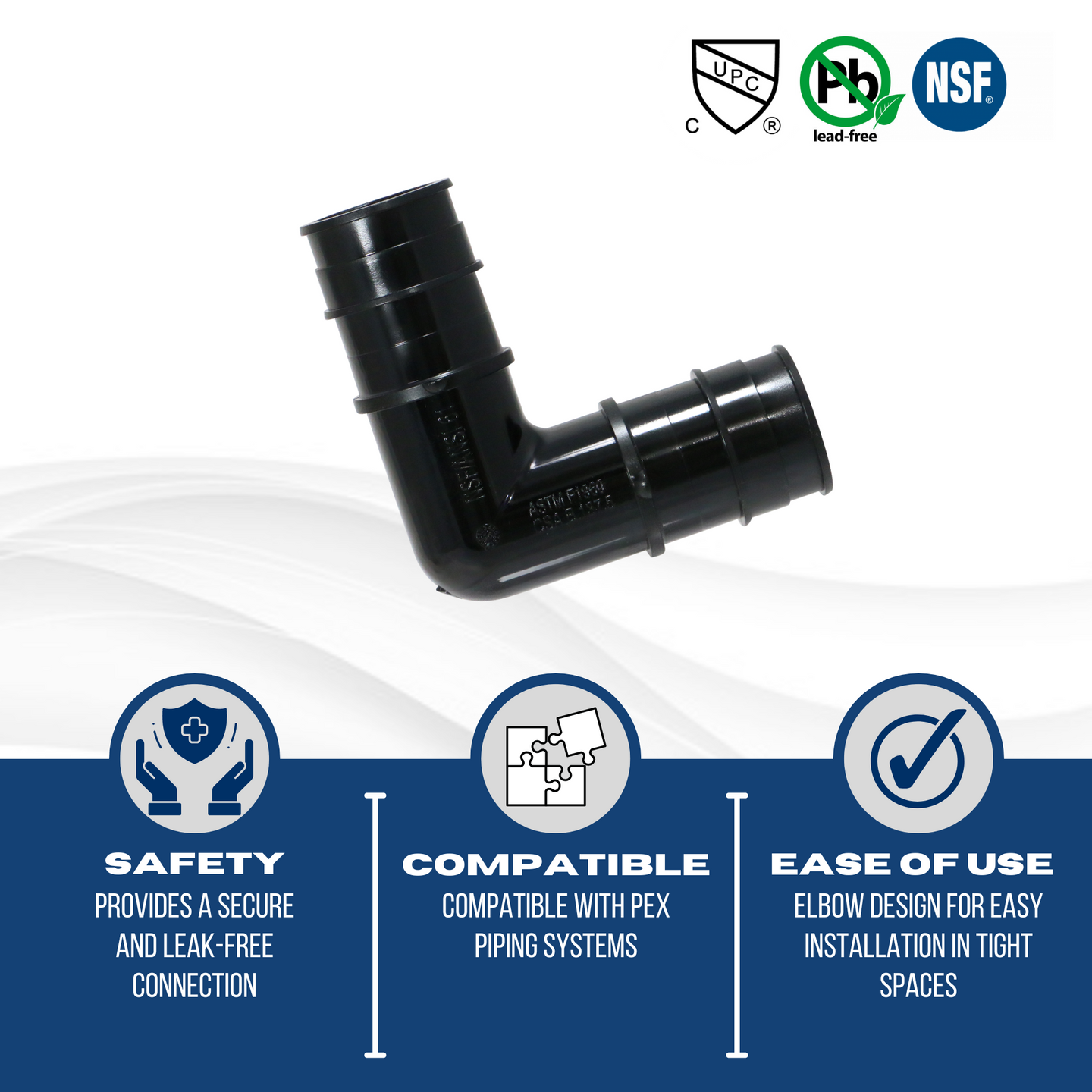 1 Inch Pex-A Expansion Elbow Poly