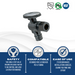 Pex-A Expansion 1/2 Inch x 3/8 Inch OD Compression Angle Stop Valve
