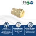 3/4 Inch Push-to-Connect x 1/2 inch Female Adapter