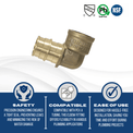 3/4 Inch x 1/2 Inch Pex-A Expansion Female NPT Elbow