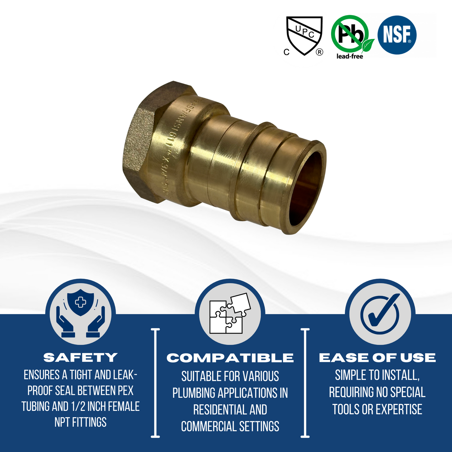 Pex-A Expansion 1 Inch x 3/4 Inch Female NPT