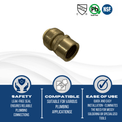 1/2 inch Push-to-Connect Female Adapter