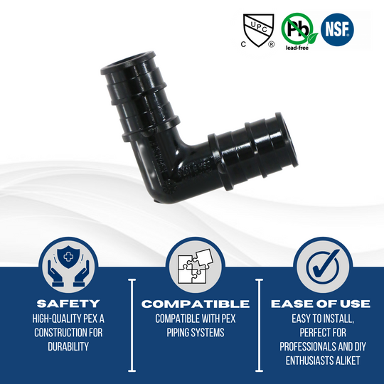 1/2 Inch Pex-A Expansion Elbow Poly