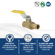 3/4 Inch x 3/4 Inch Pex-A Expansion Female Sweat Ball Valve