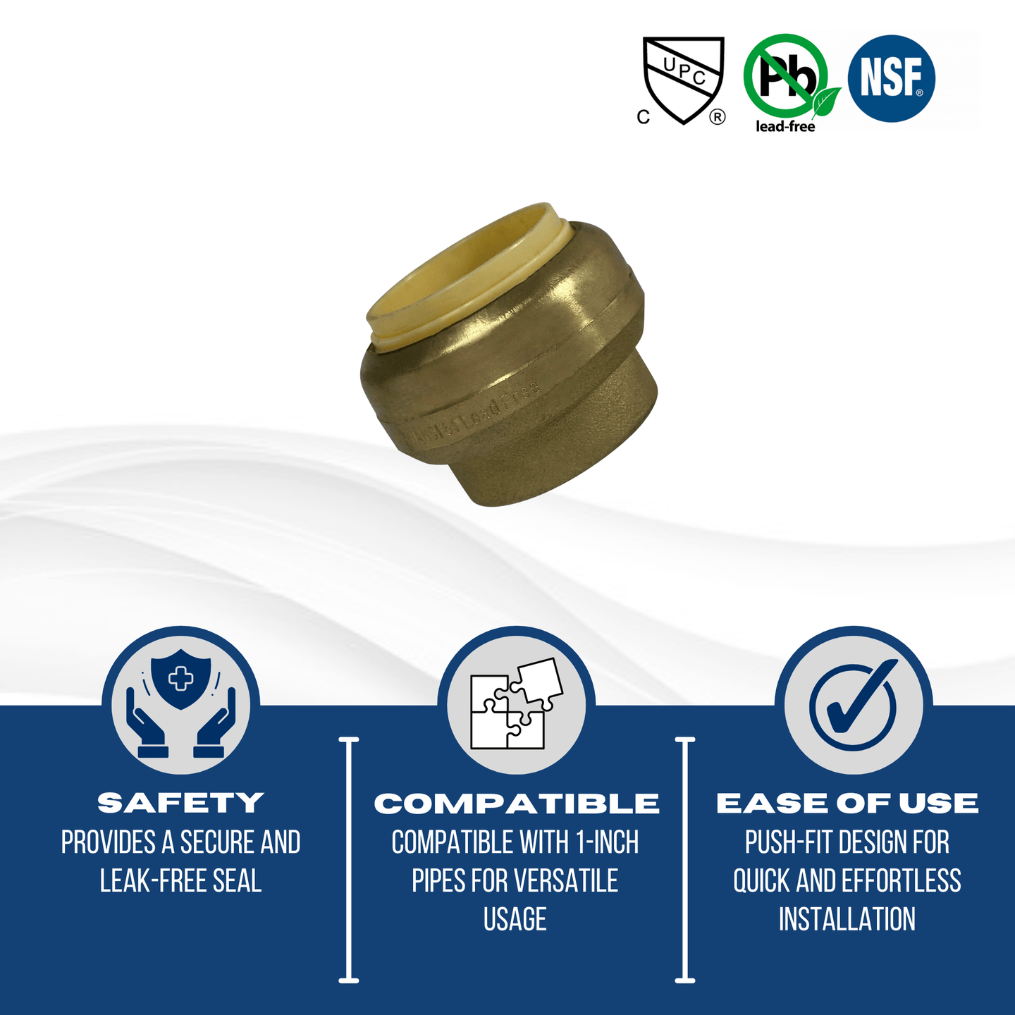 1 inch Push-to-Connect End Cap