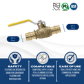 3/4 Inch Pex-A Expansion Ball Valve with Drain