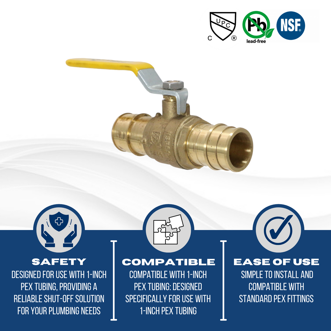 1 Inch x 1 Inch Pex-A Expansion Expansion Ball Valve