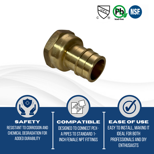 Pex-A Expansion 1 Inch x 1 Inch Female NPT