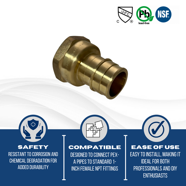 Pex-A Expansion 1 Inch x 1 Inch Female NPT
