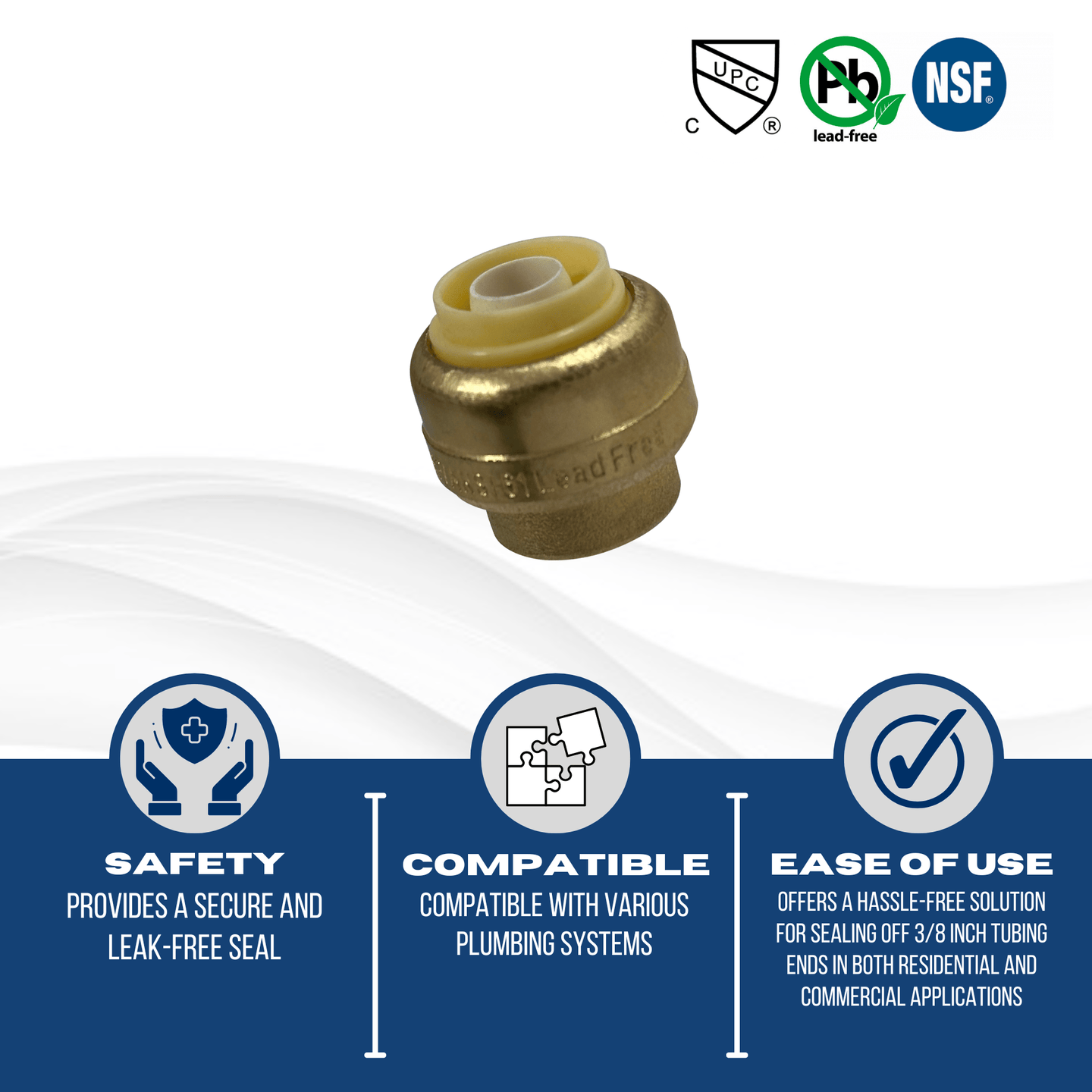 3/8 inch Push-to-Connect End Cap