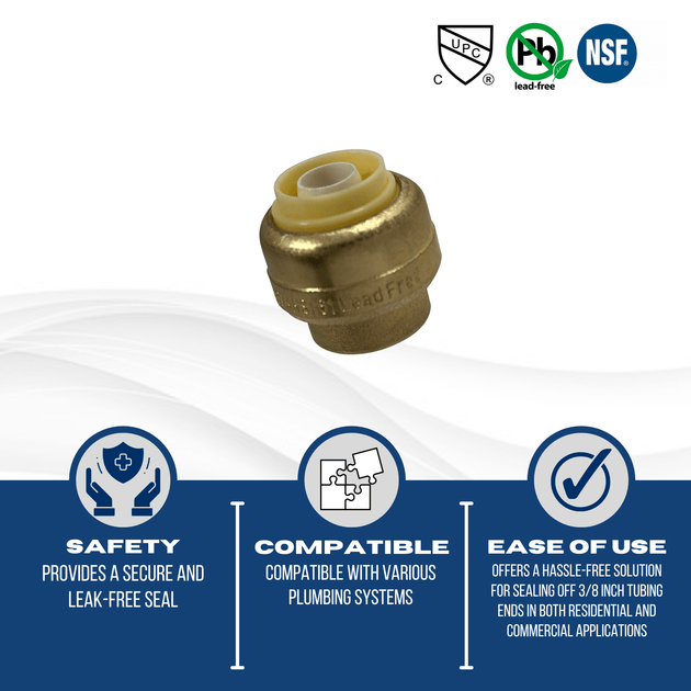 3/8 inch Push-to-Connect End Cap