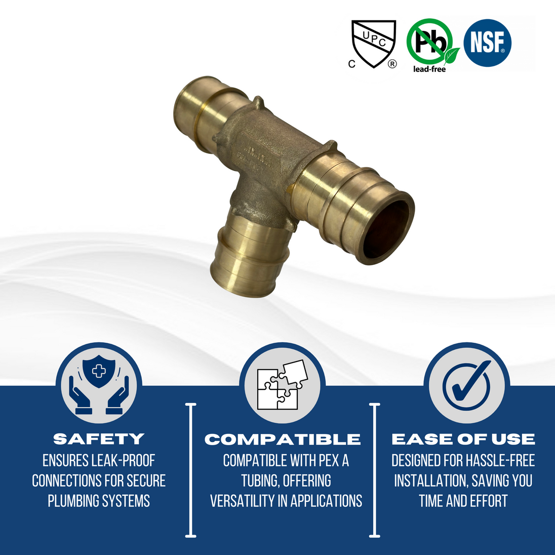 1 Inch Pex-A Expansion Tee