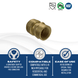 3/8 inch Push-to-Connect Female Adapter
