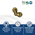 Push-to-Connect 3/8 Inch x 3/8 Inch Elbow