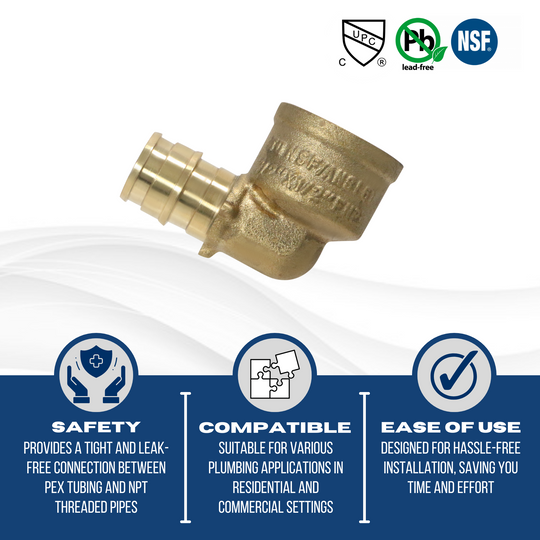 1/2 Inch Pex-A Expansion Female NPT Elbow