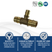 3/4 Inch x 3/4 Inchx 1/2 Inch Pex-A Expansion Tee