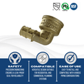 1/2 Inch x 3/4 Inch Pex-A Expansion Female NPT Elbow