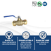 3/4 inch Push-to-Connect Ball Valve, Blue (Cold)