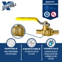 1/2 Inch PEX-B Barb Crimp Ball Valve