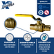 1 Inch PEX-B Barb Crimp Ball Valve