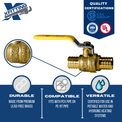 3/4 Inch PEX-B Barb Crimp Ball Valve