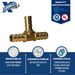 3/8 Inch PEX-B Barb Crimp Tee