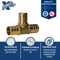 5/8 Inch PEX-B Barb Crimp Tee