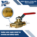 3/4 Inch PEX-B Barb Crimp Ball Valve Hot (Red)