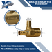 1 Inch x 1/2 Inch x 1/2 Inch PEX-B Barb Crimp Reducing Tee