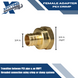 3/4 Inch PEX-B Barb Crimp X 3/4 Inch FEMALE NPT ADAPTER