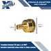 3/8 Inch PEX-B Barb Crimp X 1/2 Inch FEMALE NPT ADAPTER