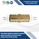 5/8 Inch PEX-B Barb Coupling