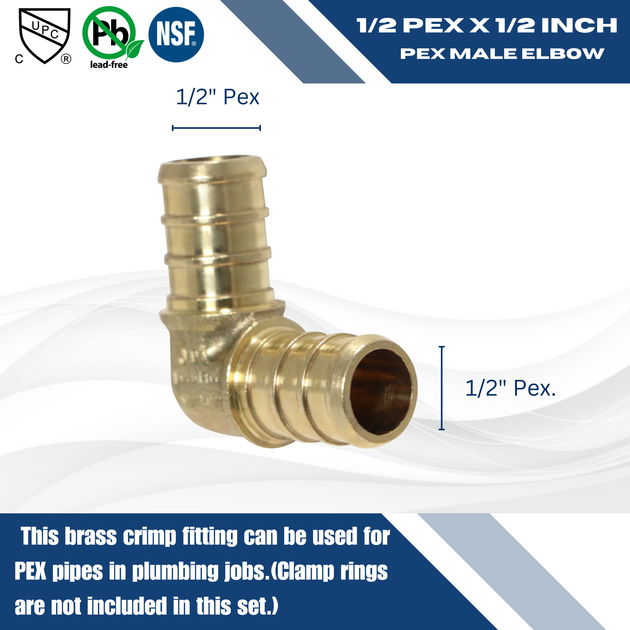 1/2 inch PEX-B Barb Elbow