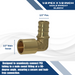 1/2 inch PEX-B Barb x 1/2 inch Male Sweat Adapter Elbow