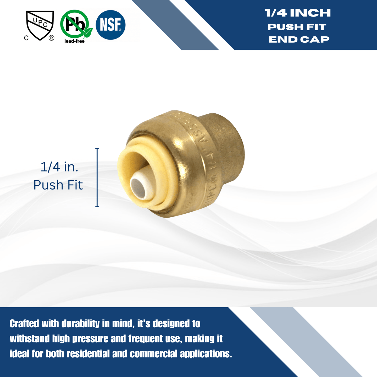 1/4 inch Push-to-Connect End Cap