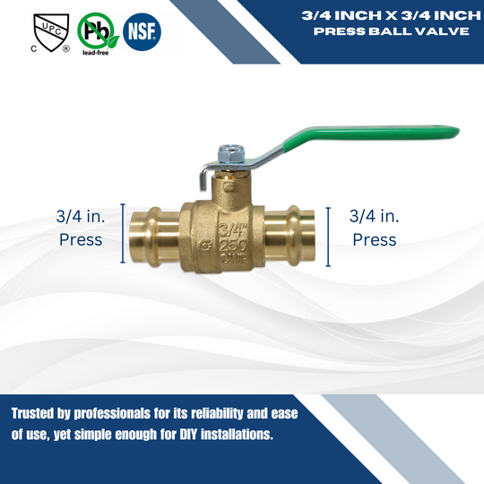 3/4 Inch Press Ball Valve