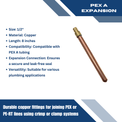 1/2 Inch Pex-A Expansion Stub Out Straight 8 Inch Long