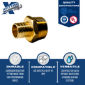 1 Inch PEX-B Barb Crimp X 1 Inch MALE NPT ADAPTER