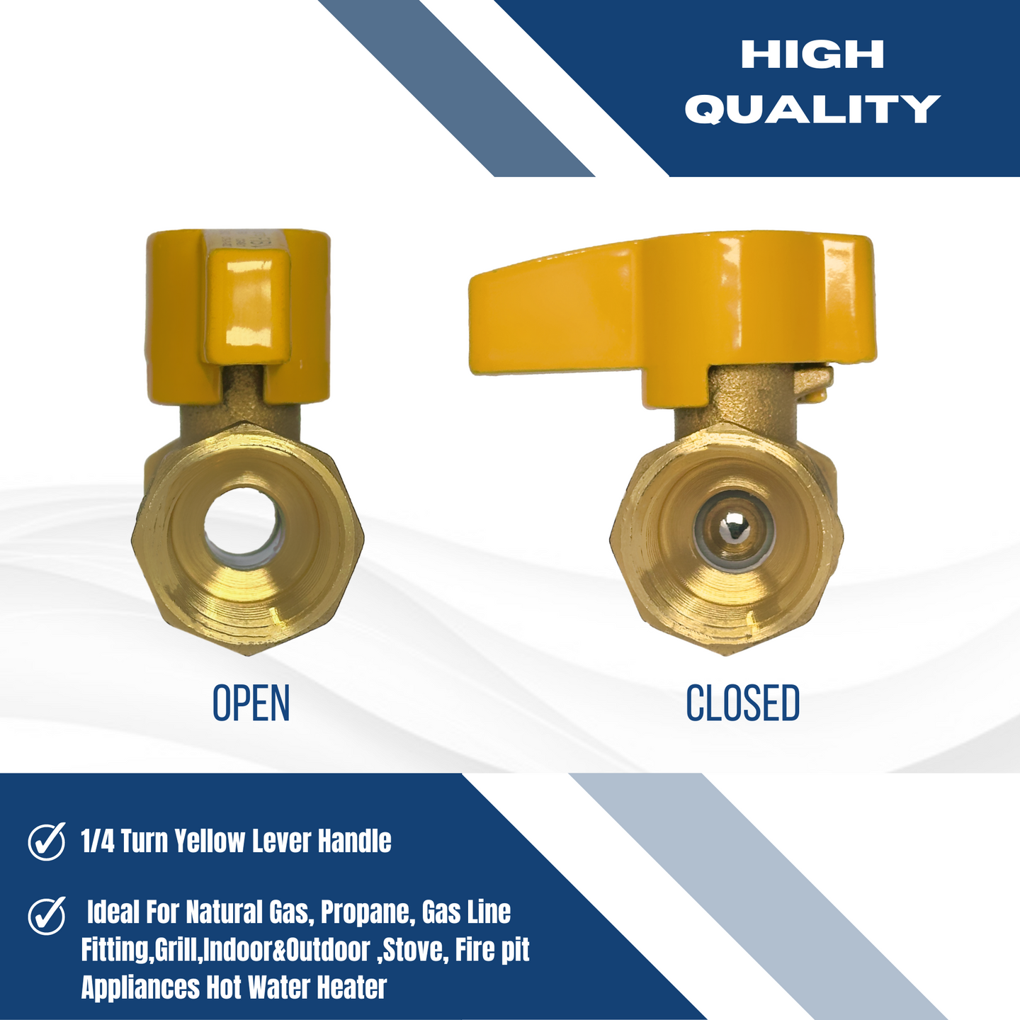 3/8 Inch Flare FIP Gas Ball Valve