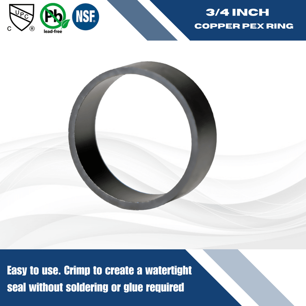 3/4 Inch Copper PEX-B Barb ring