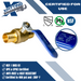 1 Inch PEX-B Barb Crimp Ball Valve Cold (Blue)