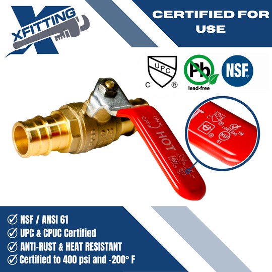 3/4 inch Pex-A Expansion Ball Hot (Red)