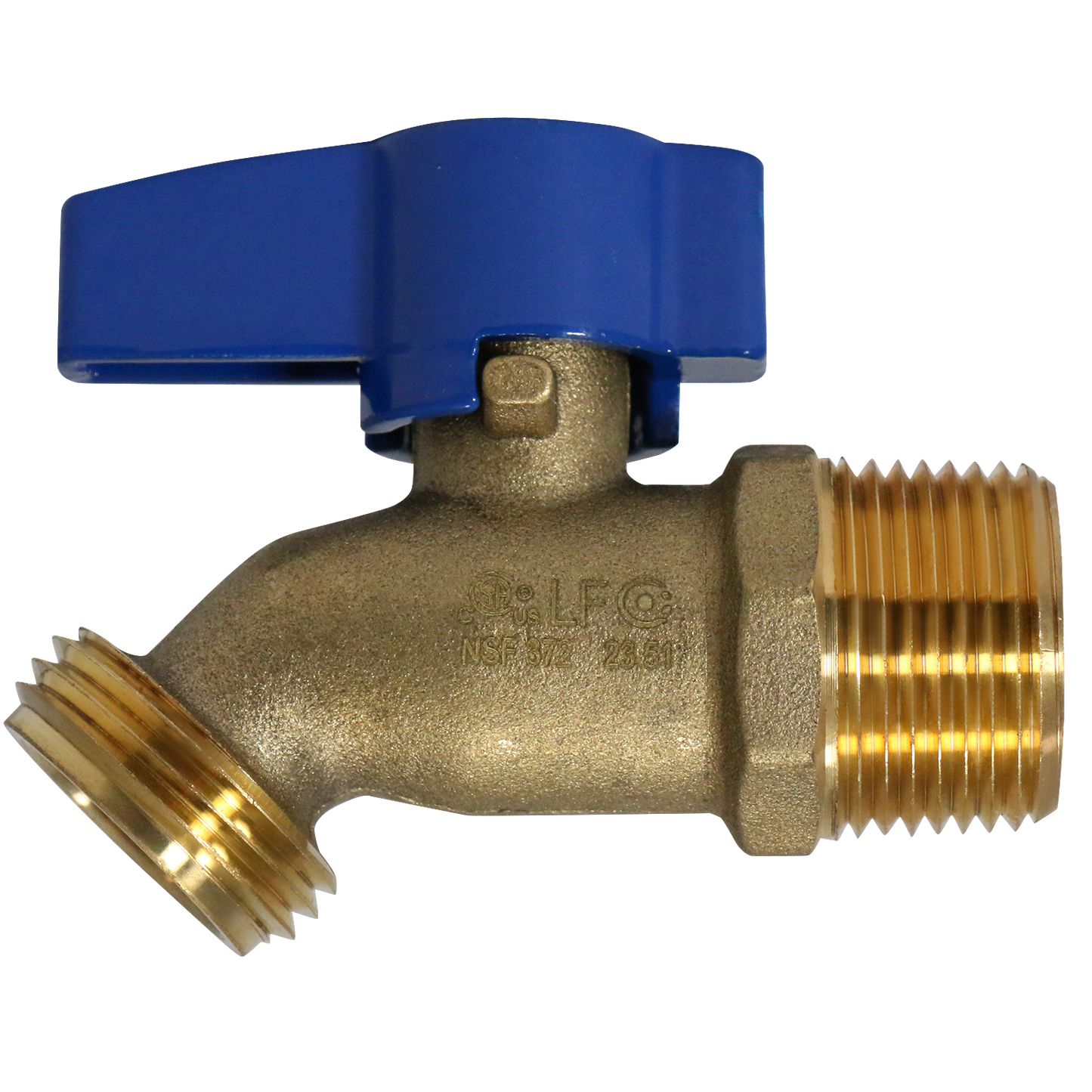  MPT x GHT Hose Bibb Valve Measuring MPT 3/4" x 3/4" GHT Specifically Garden Hose Valve
